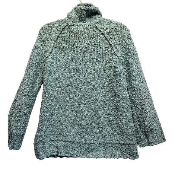 Anthropologie Moth Juliette Raglan Chunky Knit Turtleneck Sweater Mint Boho M - Picture 6 of 7